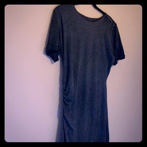 Gray T- shirt like dress. Excellent quality